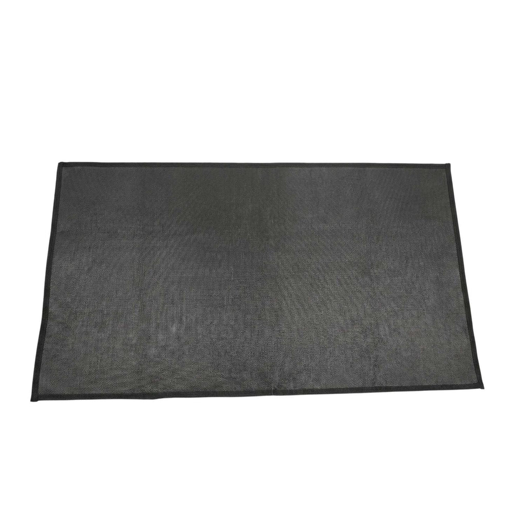 Tapis de protection barbecue brasero PVC noir rectangulaire