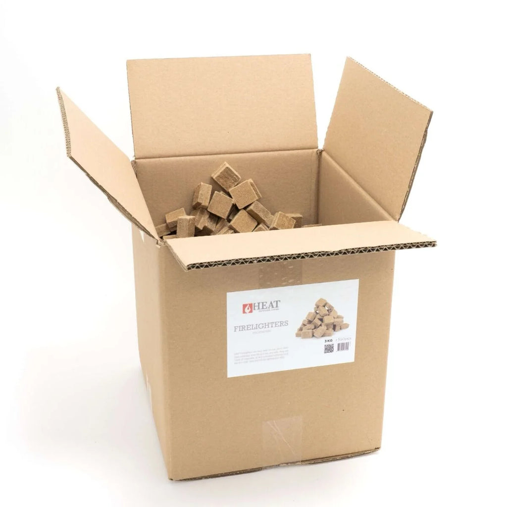 Boîte de barbecue inodore 1-5 kg avec allume-feu bois carrés