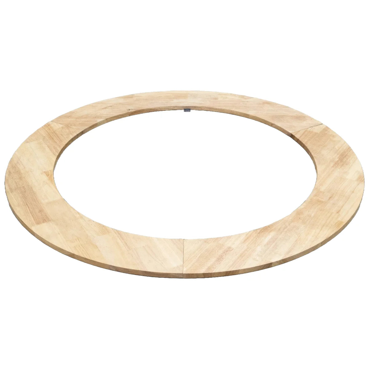 Base anneau bois brasero chêne rouge Ø140 cm, bois clair à grain visible