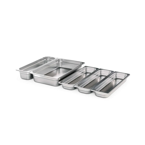 Ensemble de moules à pâtisserie en acier inoxydable avec compartiments pour l’organisation et un nettoyage facile.