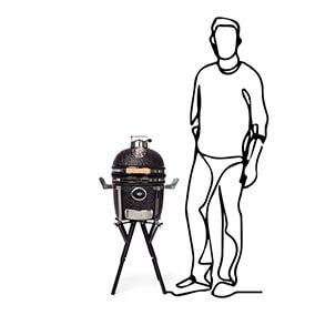 Barbecue kamado portable 13 pouces – Yakiniku Compact – vue 13