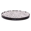 Plateau pour lit d’animal en galet blanc avec bord noir, marque coodking.
