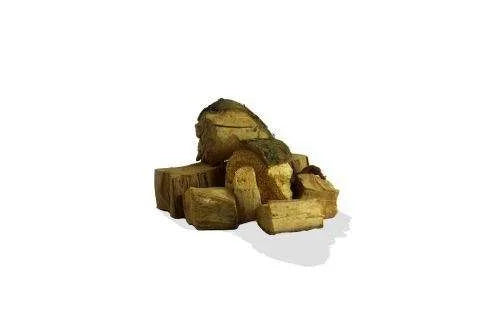 Barres de savon rectangulaires vert olive avec une surface texturée et un éclat naturel.