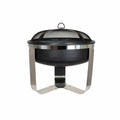 Brasero acier noir rond 65 cm sur pied avec grille Camden