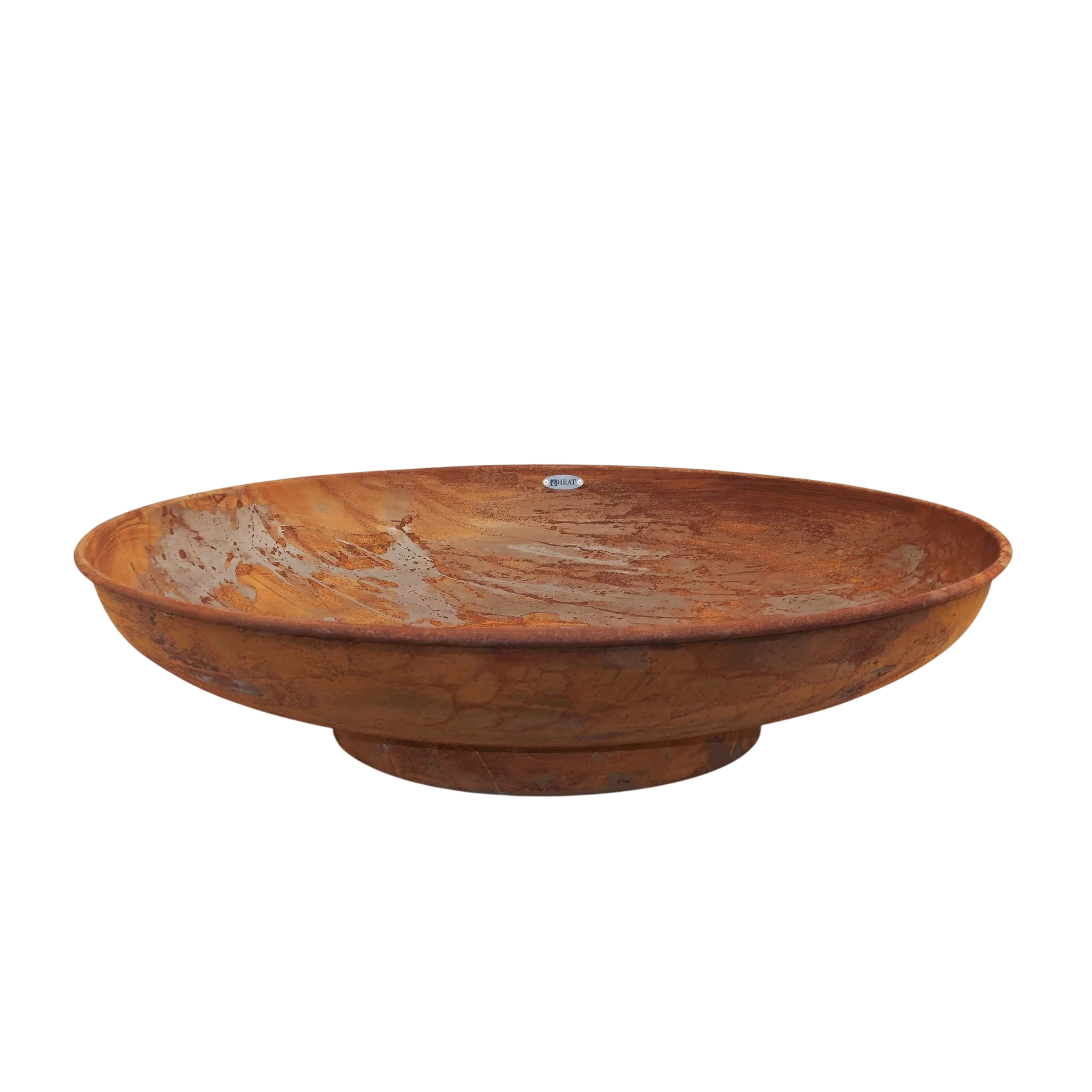 Bol en terre cuite à texture rustique et fini patine naturelle, conçu pour un usage extérieur.