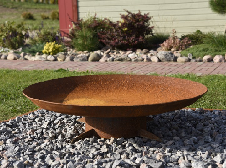 Brasero rond Corten Ø91 cm — Chiaro XL — vue principale