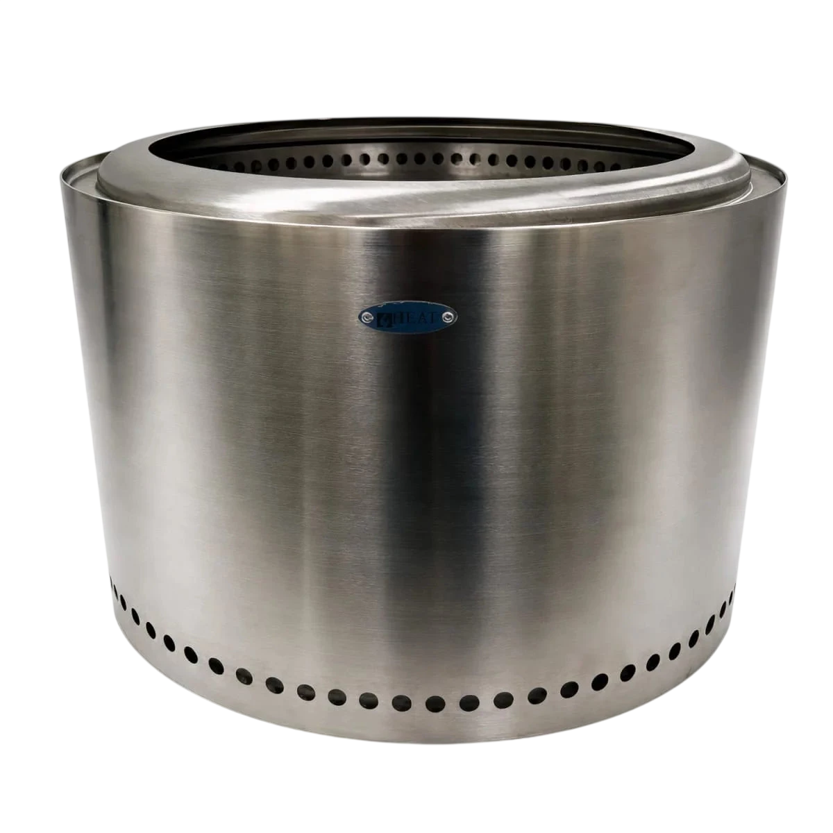 Brasero inox rond Ø48,5 cm sans fumée ROKFRI XL en acier inox brossé