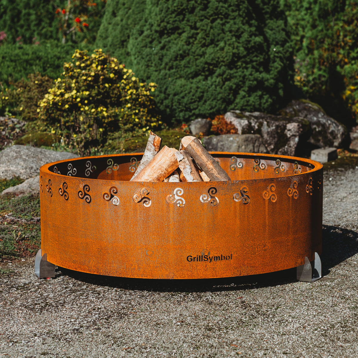Brasero rond Corten Ø88 cm — Legend — vue principale