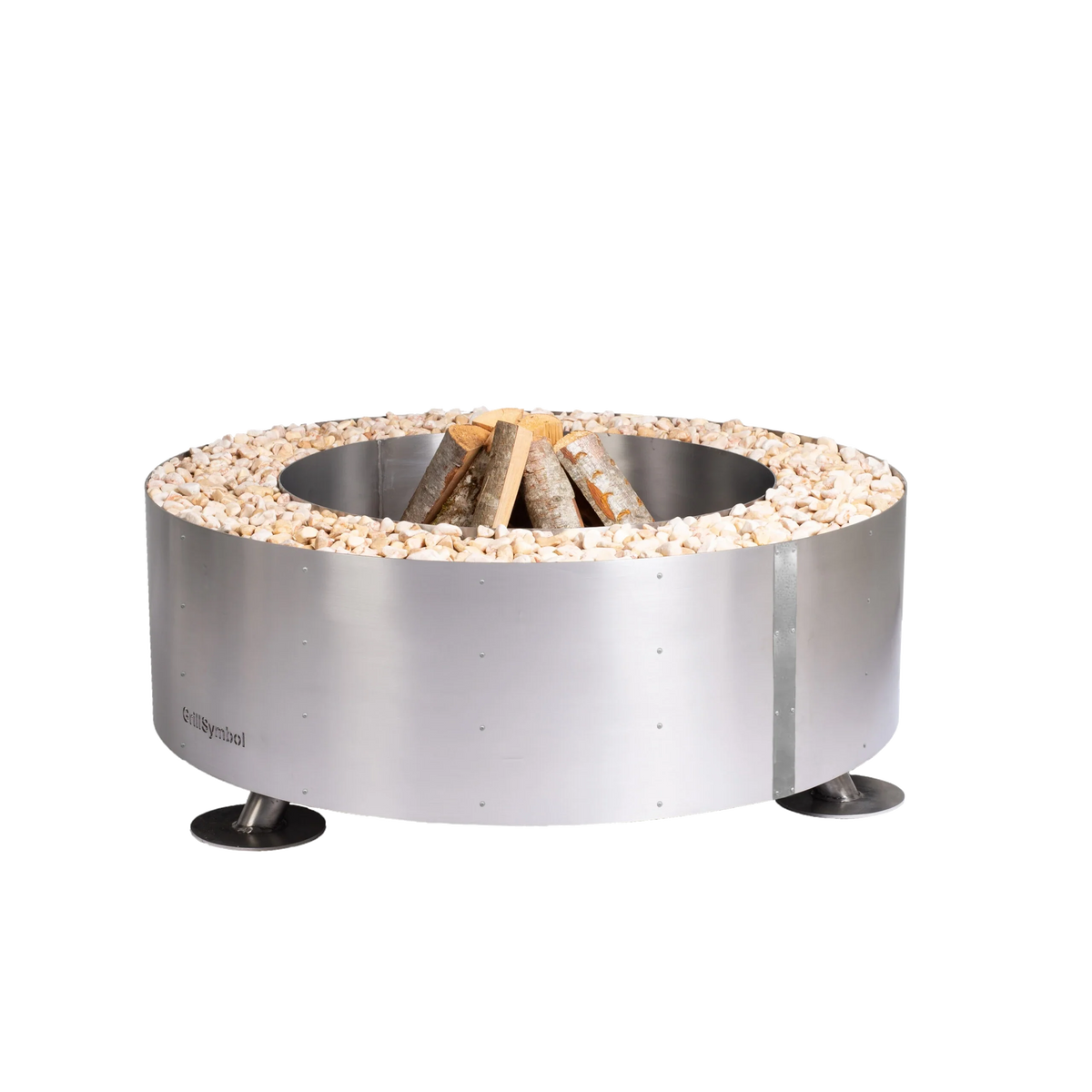 Brasero Luna Silver — vue du produit sur fond transparent