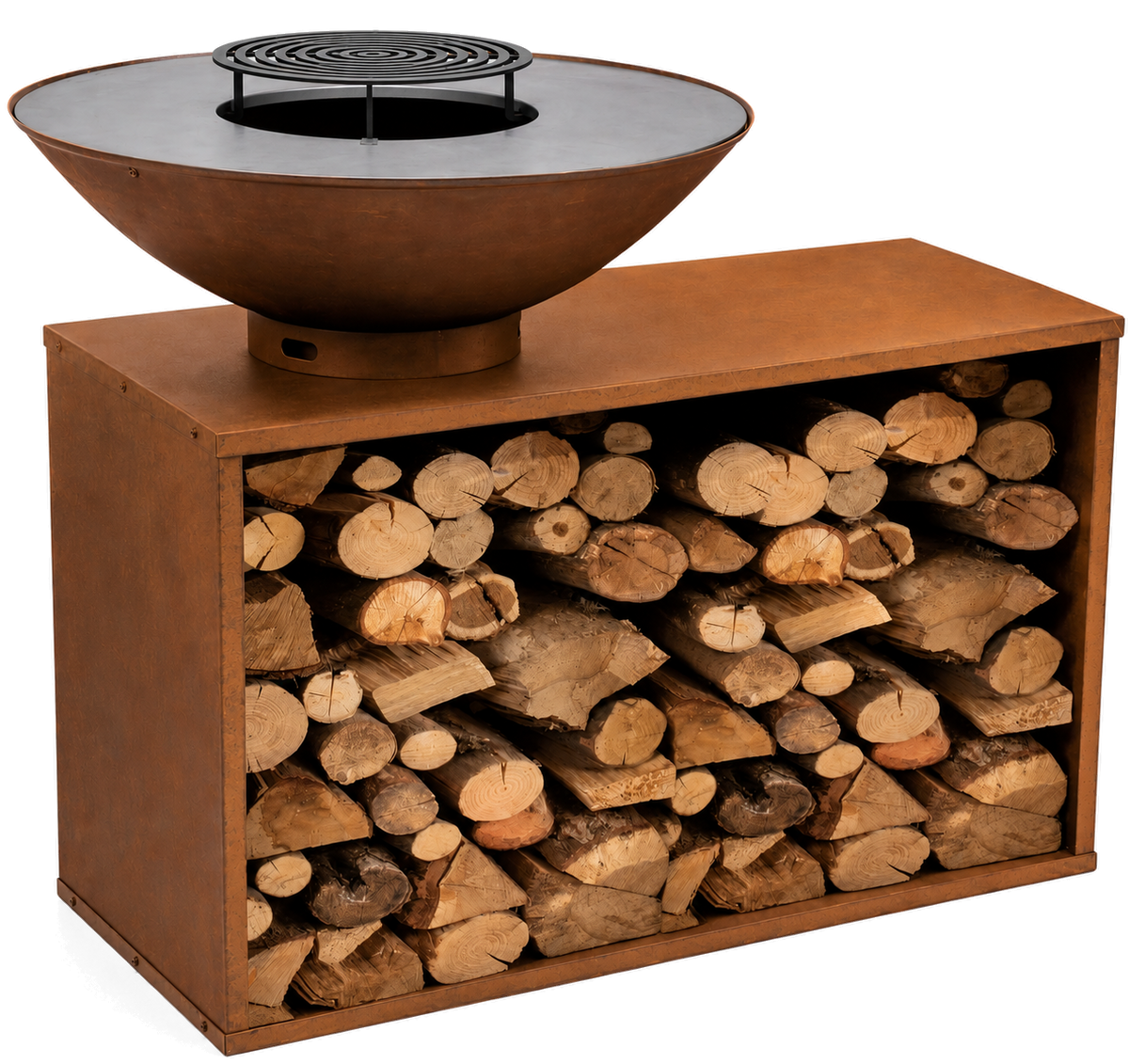 ONYX 80 Table en acier Corten - vue du produit