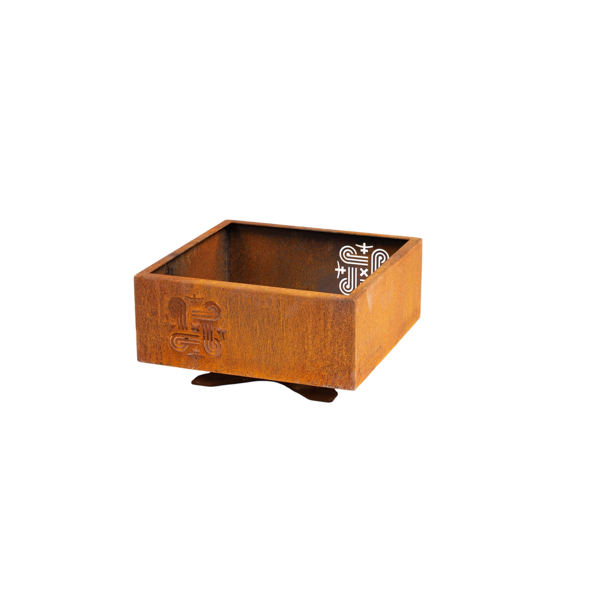 Brasero carré Corten 50 × 50 cm — Piazza — vue principale