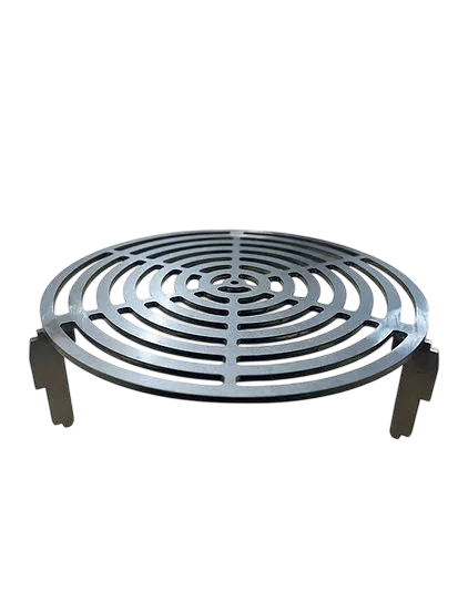 Gril rond en acier corten brasero plancha Ø100cm PREMIUM à 4 pieds