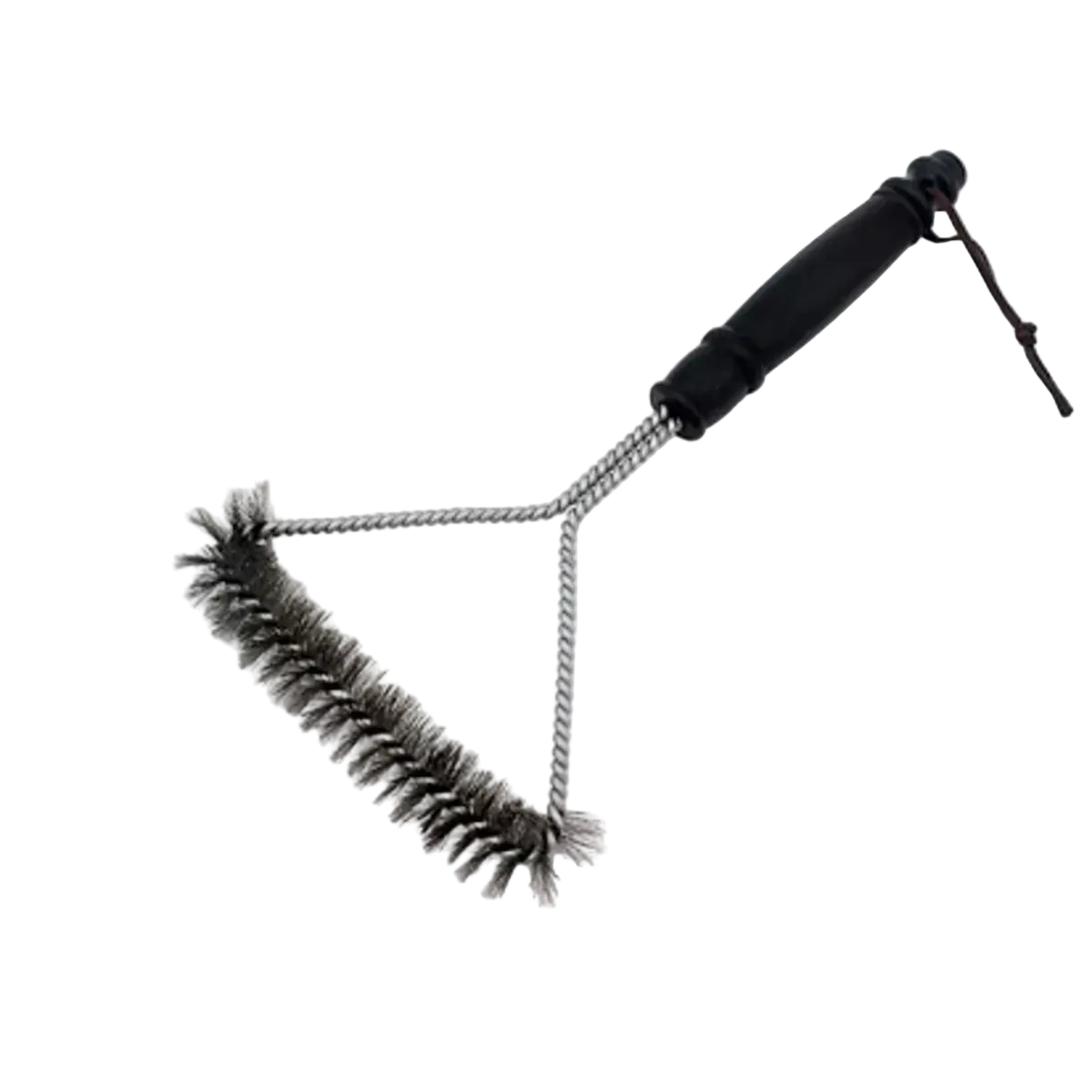 Brosse nettoyage grille cuisson poils inox manche noir triangle