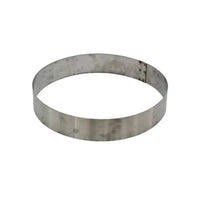 Cerclage anti-chute inox rond Ø50 cm argenté texturé avec rivets