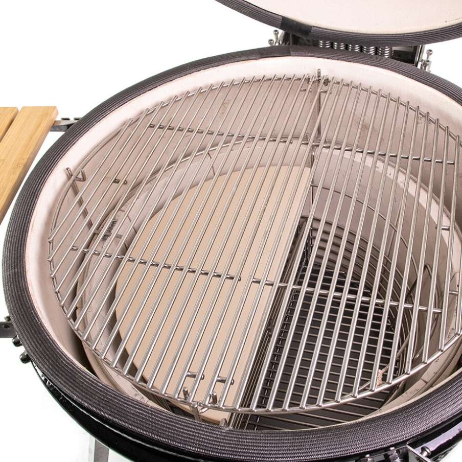 Déflecteur de chaleur pour kamado 22 pouces – Yakiniku, lot de 2 – vue de côté