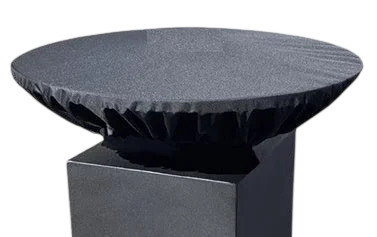Nappe de table en tissu noir avec bord froncé