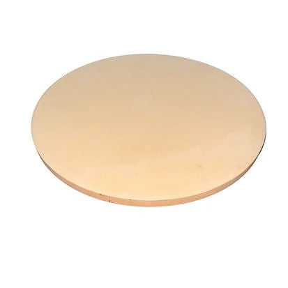 Pierre ronde Ø33 en bois sur four à pizza pour brasero acier double 45 cm