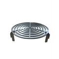Grille de cuisson acier 8 mm Ø44,9 cm avec motifs circulaires et pieds