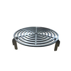 Grille de cuisson acier 8 mm Ø44,9 cm avec motifs circulaires et pieds