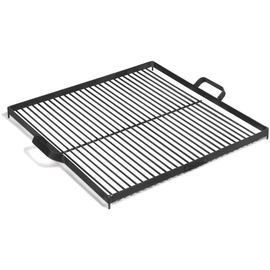 Grille de cuisson acier noir 50x50 cm avec poignées