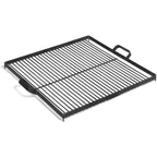 Grille de cuisson acier noir 50x50 cm avec poignées