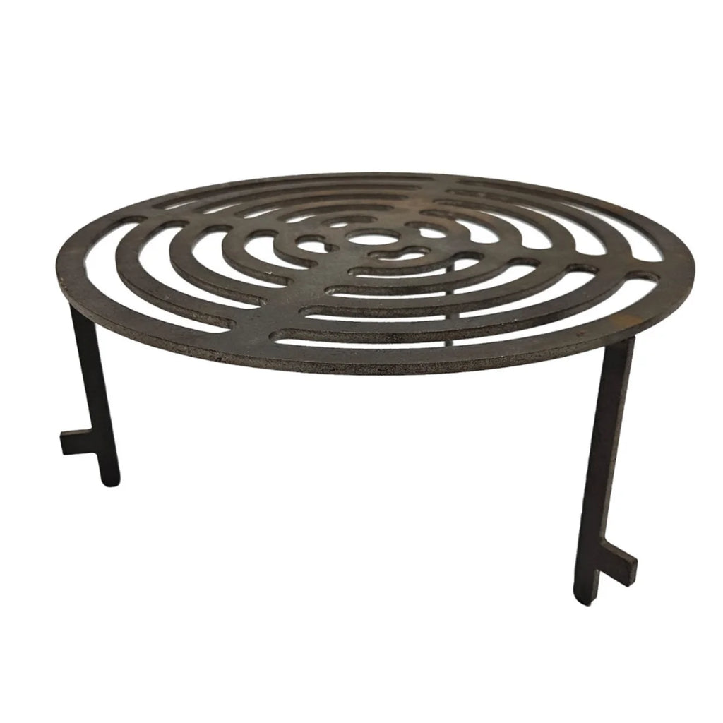 Grille de cuisson acier ronde Ø80 cm plancha Onyx 80 spirale fonte noire