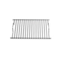 Grille en acier inoxydable avec pieds pliables et barres horizontales pour la cuisson sur un barbecue