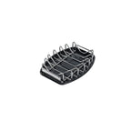 Barrette pour cheveux en plastique noir et métal avec plusieurs dents pour le coiffage