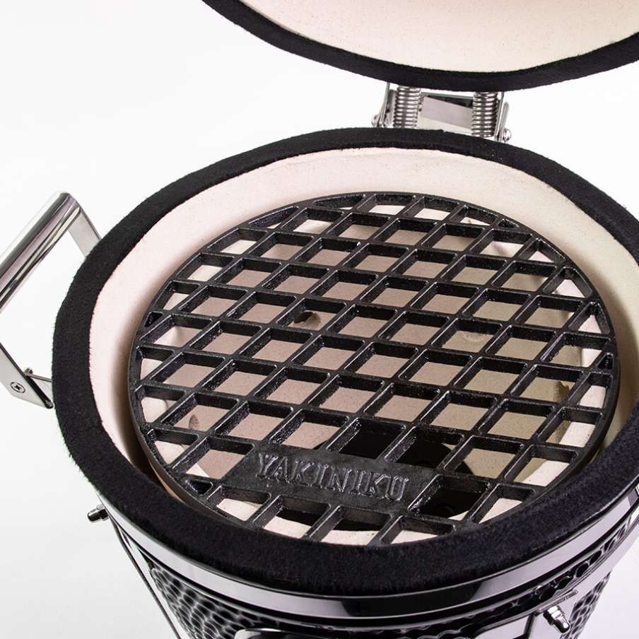 Grille en fonte pour kamado 13 pouces – Yakiniku – vue de côté