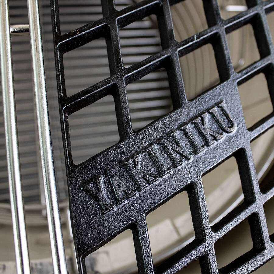 Grille en fonte pour kamado 22 pouces – Yakiniku – vue de côté