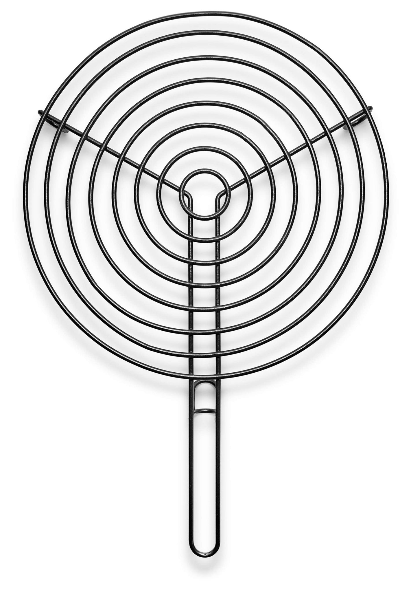 Grille de cuisson métal noir ronde pour brasero - FIREGLOBE vue d'en haut