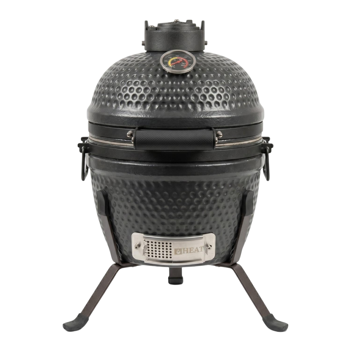 Barbecue kamado céramique 13 pouces noir – HEAT Fyregg — vue de face