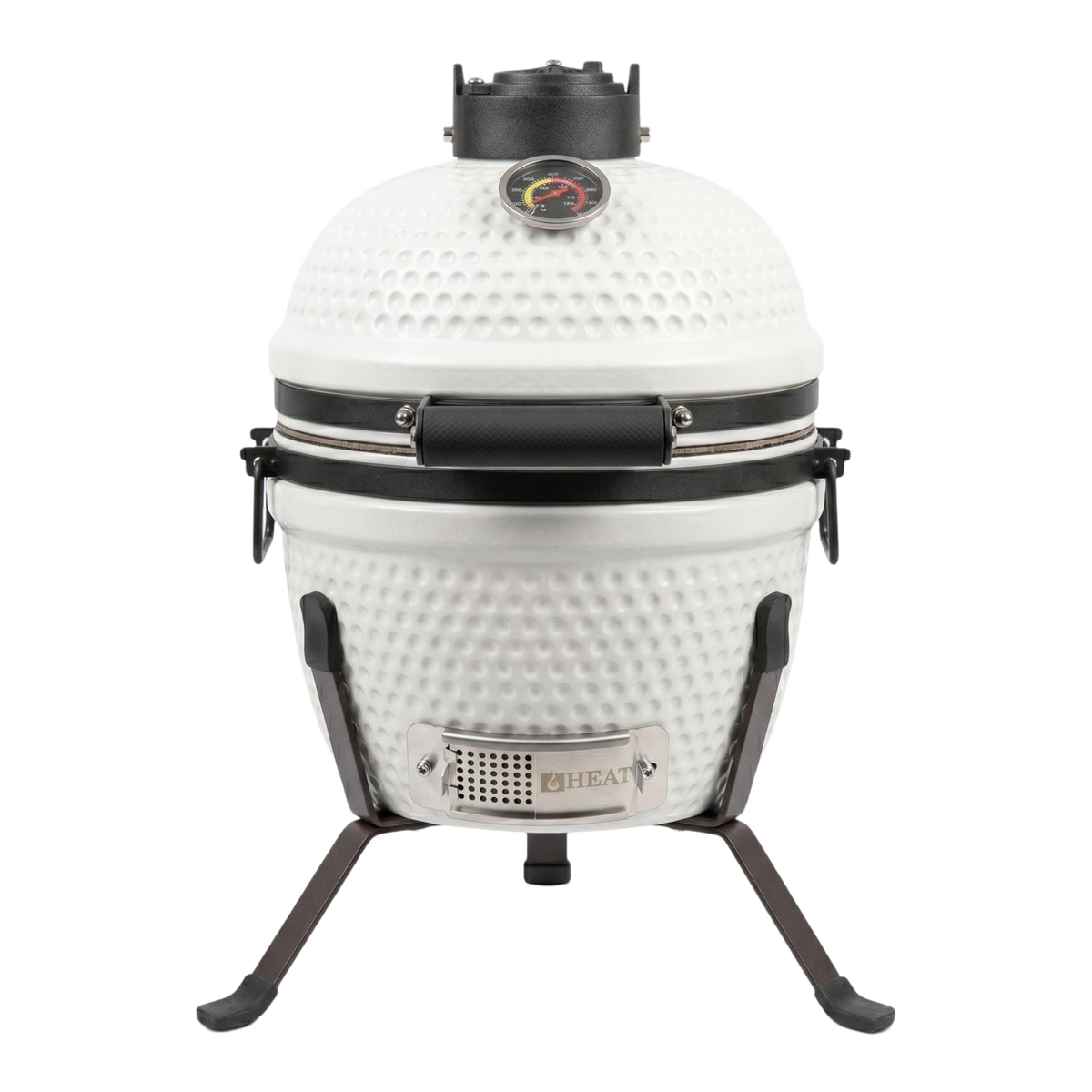 Barbecue kamado céramique 13 pouces blanc – HEAT Fyregg — vue de face