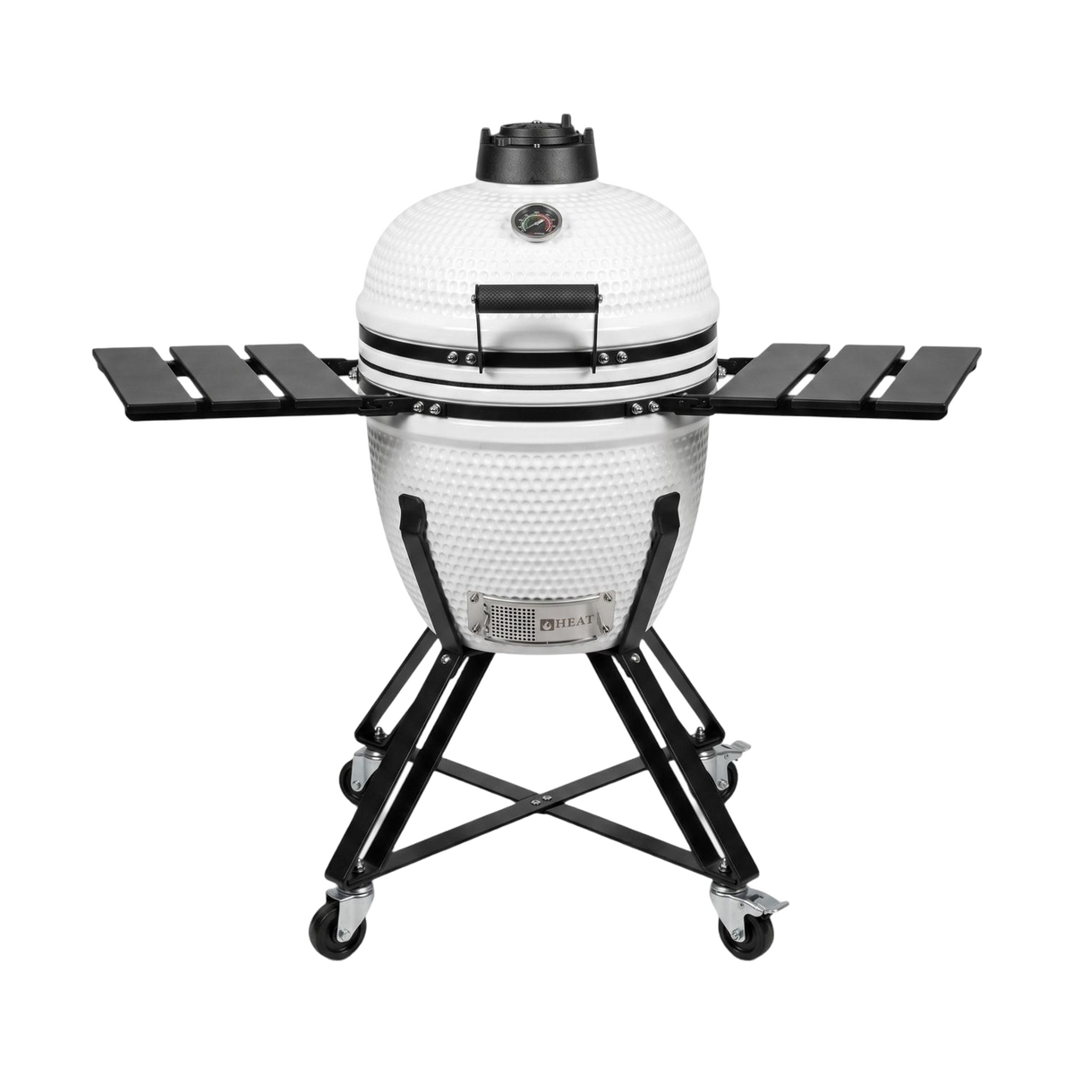 Barbecue kamado céramique 18 pouces blanc – HEAT Fyregg — vue de face