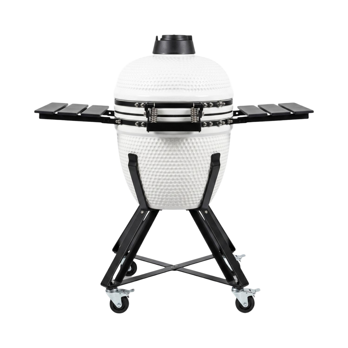 Barbecue kamado céramique 18 pouces blanc – HEAT Fyregg — vue de côté
