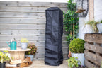 Housse en tissu noir pour un chauffageur extérieur haut