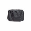 Couverture en tissu noir froissé conçue pour s’adapter sur un équipement.