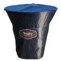Housse protection brasero rond tissu étanche noir/bleu Brazéro