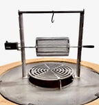 Panier cuisson châtaignes inox Ø18 cm avec tambour maillé cylindrique
