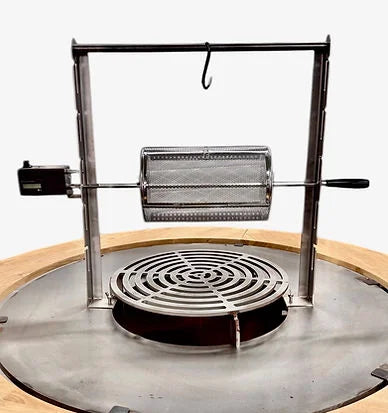 Panier cuisson châtaignes inox Ø18 cm avec tambour maillé cylindrique