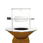 Panier grillade poisson inox 180x370 mm pour tournebroche bronze conique