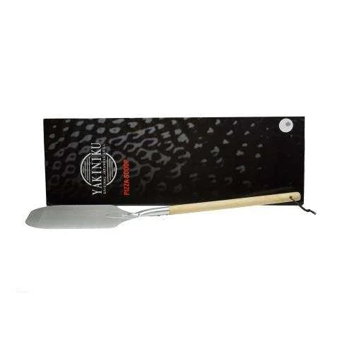 Spatule yakitori hotate, lame en acier inoxydable avec manche en bois.
