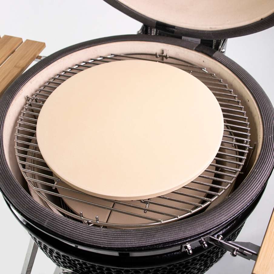 Pierre à pizza pour kamado 19 pouces – Yakiniku – vue de côté