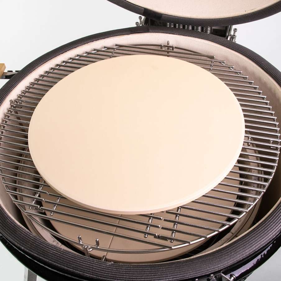 Pierre à pizza pour kamado 22 pouces – Yakiniku – vue de côté