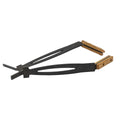 Pince de grille acier manche bois longue sécurisée pour brasero