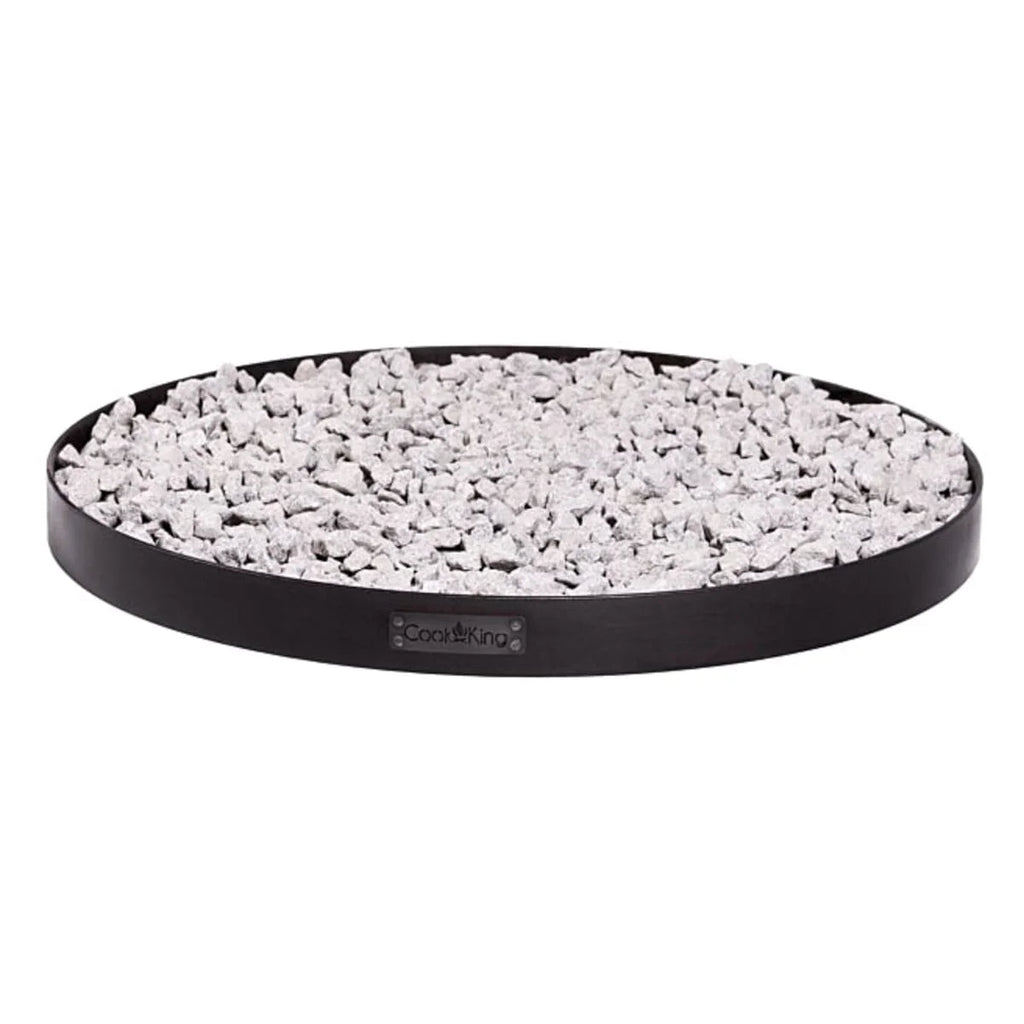 Plateau pour lit d’animal en galet blanc avec bord noir, marque coodking.