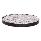 Plateau pour lit d’animal en galet blanc avec bord noir, marque coodking.