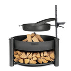 Brasero acier Ø50 cm Bandito Montana X avec grille et étagères
