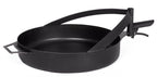 Poêle brasero acier Ø50 cm Bandito Montana, manche robuste en fonte noire