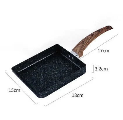 Poêlons à raclette carrés antiadhésifs noirs tachetés set x2 pour brasero